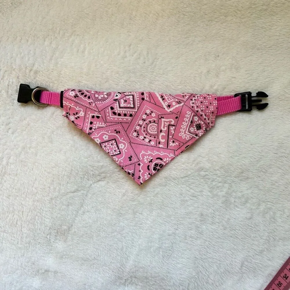 Bandanas For Dogs Adjustable Dog Bandana Printed Soft Collar For Dog Cat Dog Sca